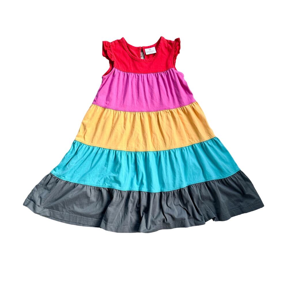 Hanna Andersson Colorblock Twirl Dress Size 120